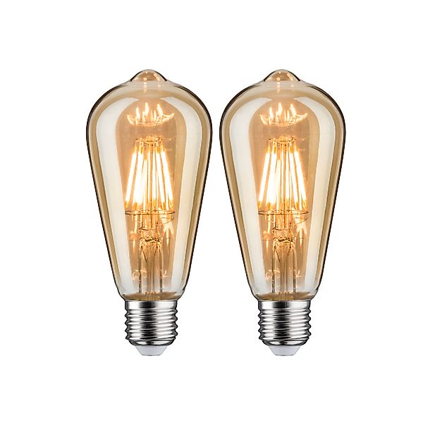 Paulmann "Vintage Edition Standard 230V LED Kolben ST64 E27 2x680lm 2x6,5W günstig online kaufen