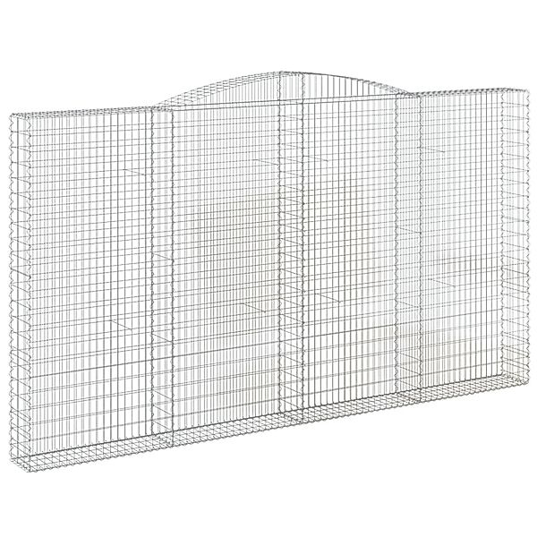 vidaXL Gabionen mit Hochbogen 5 Stk 400x30x220/240cm Eisen 1635892 günstig online kaufen