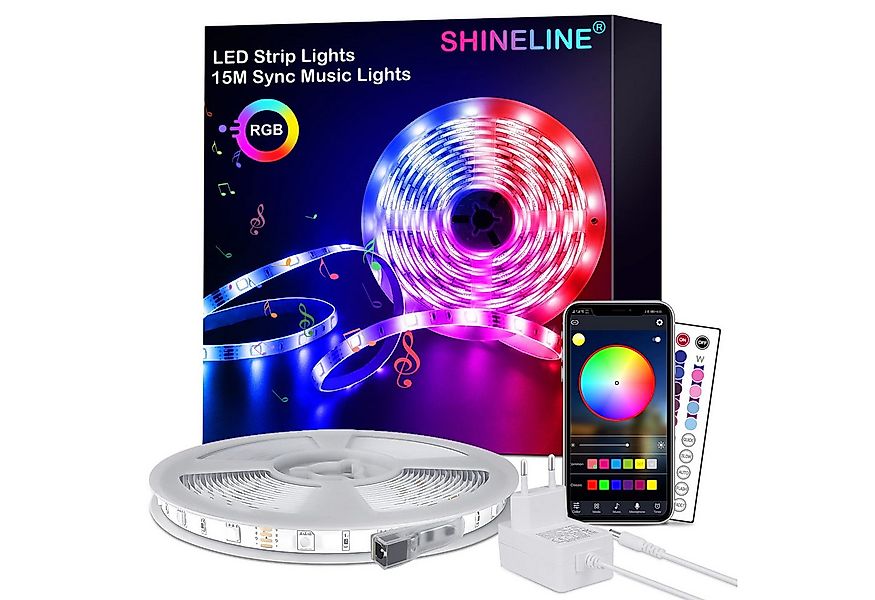 YI LED Stripe LED Strip 12.5M,APP Steuerung und Fernbedienung,RGB 5050 günstig online kaufen