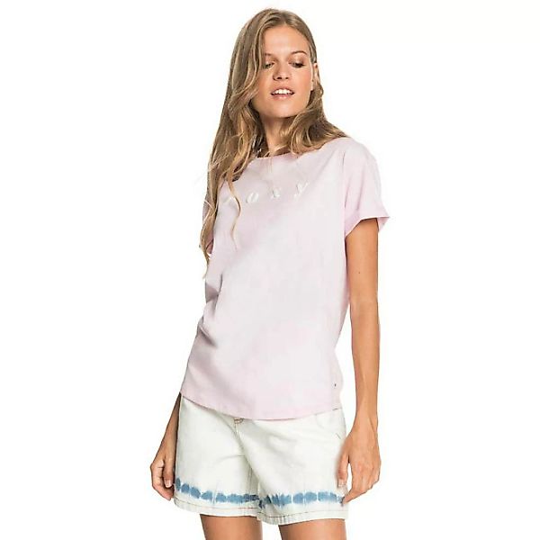Roxy Epicafter Afternoon Word A Kurzärmeliges T-shirt M Pink Mist günstig online kaufen