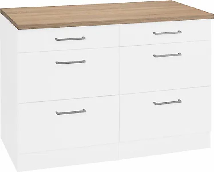 KOCHSTATION Unterschrank "KS-Visby", Breite 120 cm günstig online kaufen