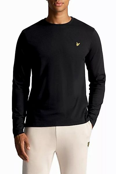 Lyle & Scott Langarmshirt Basic Herren, 100% Baumwolle, Gerader Schnitt günstig online kaufen