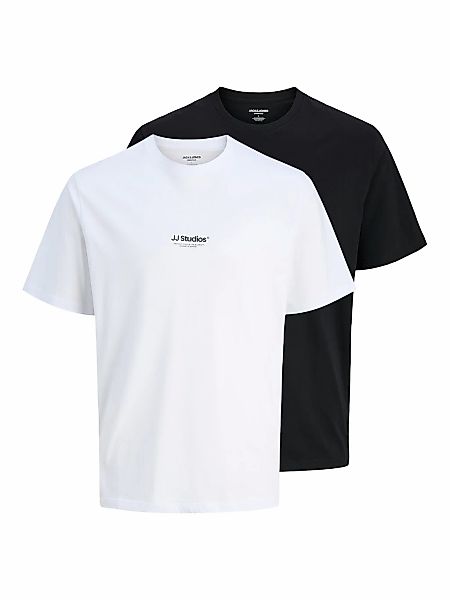 Jack & Jones Kurzarmshirt "JJESOHO TEE SS CREW NECK 2PK MP", 2 Stk. günstig online kaufen