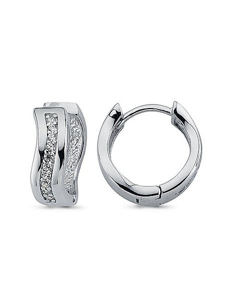 Adelia´s Paar Creolen Ohrringe 925 Sterling Silber Ohrringe - Creolen mit Z günstig online kaufen