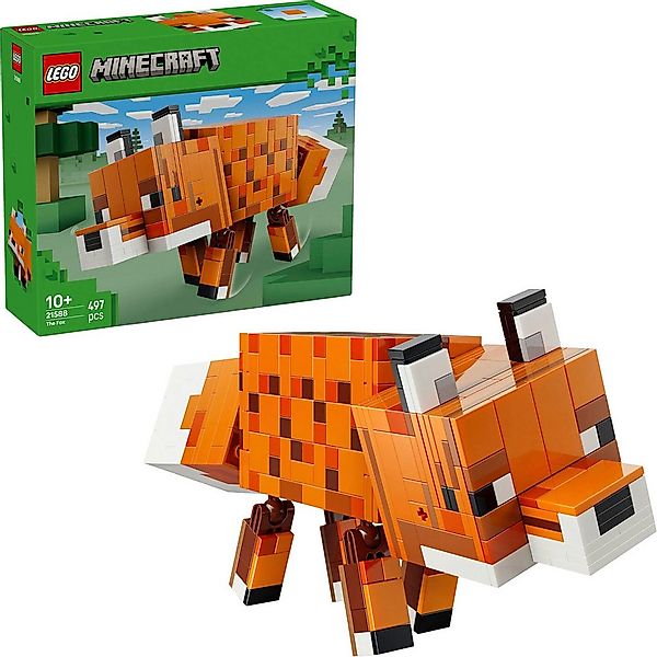 LEGO® Der Fuchs (21588), LEGO Minecraft Konstruktionsspielsteine, (497 St), günstig online kaufen