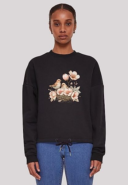 F4NT4STIC Sweatshirt Vogelnest Blumen Premium Qualität günstig online kaufen