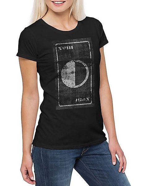 Urban Backwoods Print-Shirt Tarot The Moon Damen T-Shirt Karte Karten Card günstig online kaufen