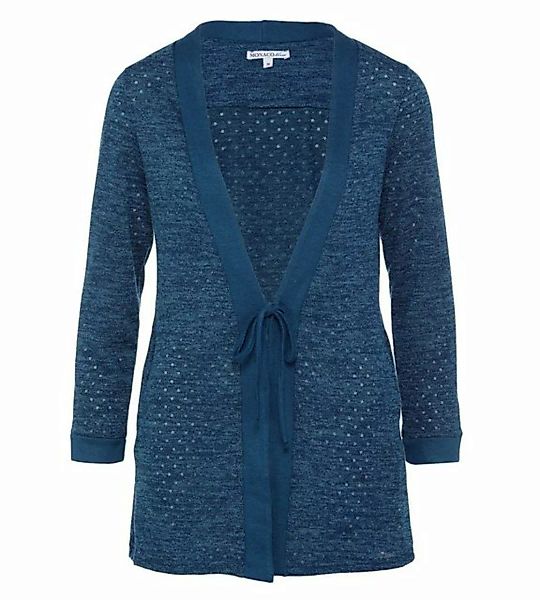 MONACO blue Cardigan Strickjacke weit mit breiter Blende günstig online kaufen