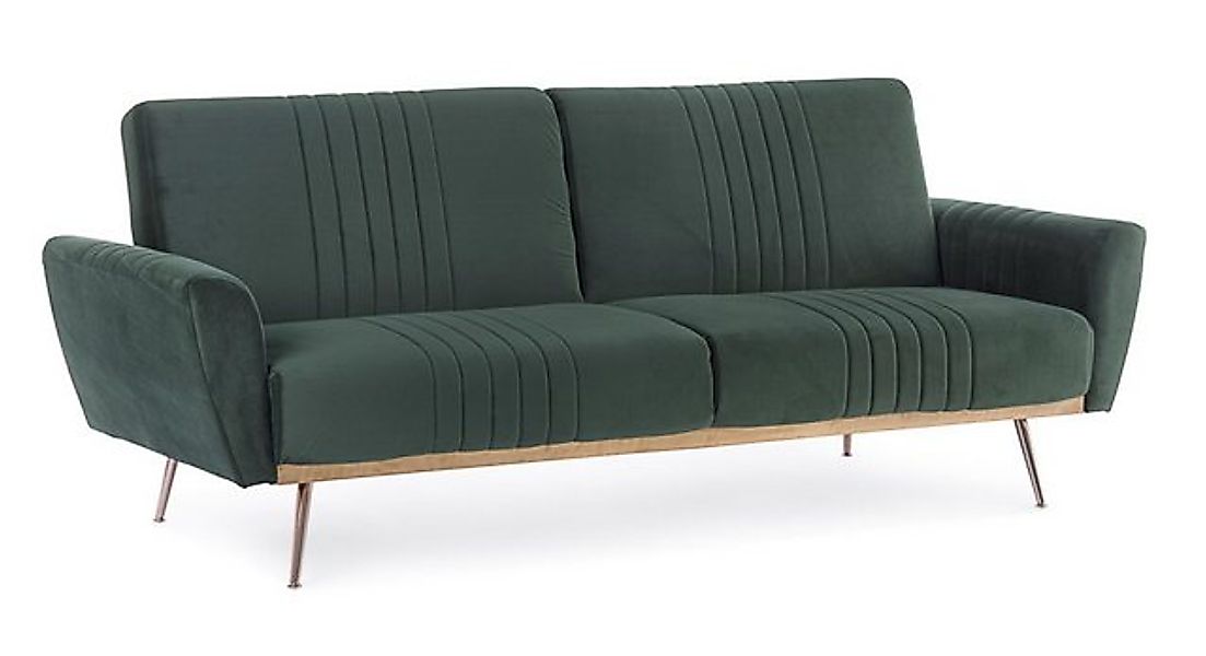 Bizzotto Schlafsofa Johnny in Samt-Optik, Grün günstig online kaufen