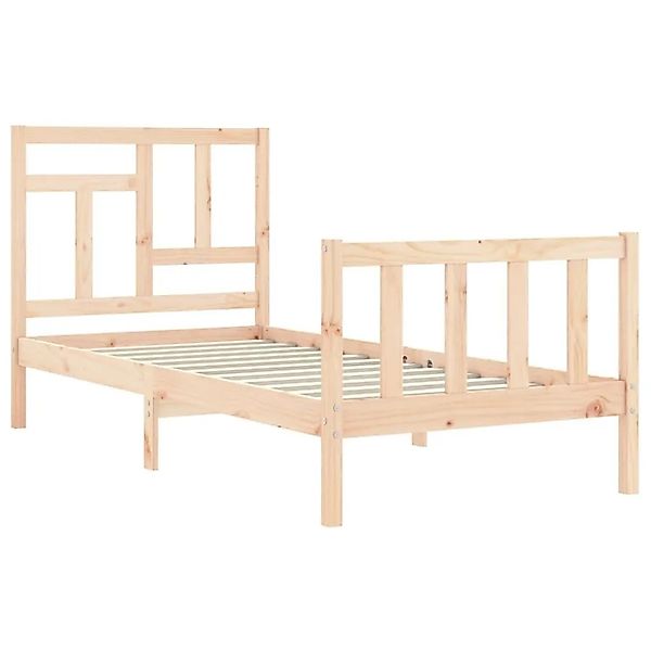 vidaXL Massivholzbett mit Kopfteil 3193106 günstig online kaufen