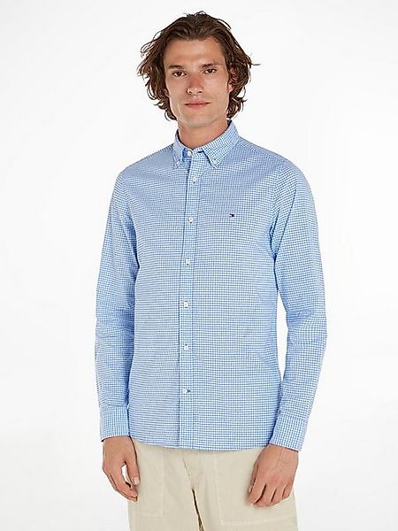 Tommy Hilfiger Karohemd FLEX TEXTURED GINGHAM SF SHIRT mit kleiner Logostic günstig online kaufen
