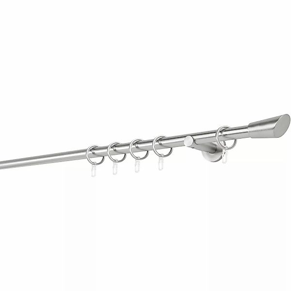 Mydeco Maß-Gardinenstange mit Endstück Rag Edelstahl Ø 2 cm x 280 cm günstig online kaufen