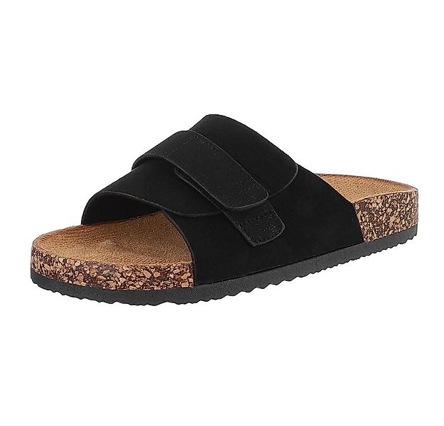 Ital-Design Bequeme Damenschuhe mit Klettverschluss für die Freizeit Pantol günstig online kaufen