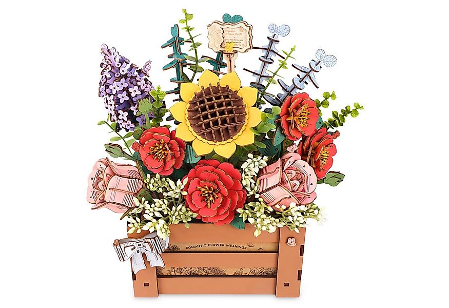 Rowood 3D-Puzzle Wooden Bloom Box, Puzzleteile günstig online kaufen