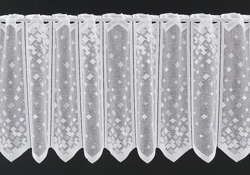 Gardinen Kranzusch Scheibengardine Mini Quadrate, Stangendurchzug, günstig online kaufen