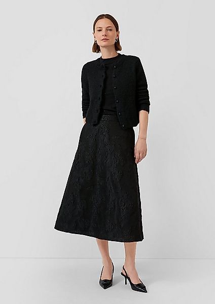 s.Oliver Midirock Rock Jacquard-Rock mit hohem Bund und verdecktem Reißvers günstig online kaufen