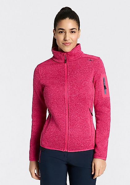 CMP Strickfleecejacke KNITTED MELANGE FLEECE WOMAN JACKET Wärmeisolierend & günstig online kaufen