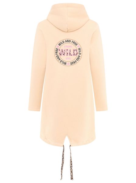 Zwillingsherz Jerseymantel ""Wild and Free"" mit auffäligem Front und Back günstig online kaufen