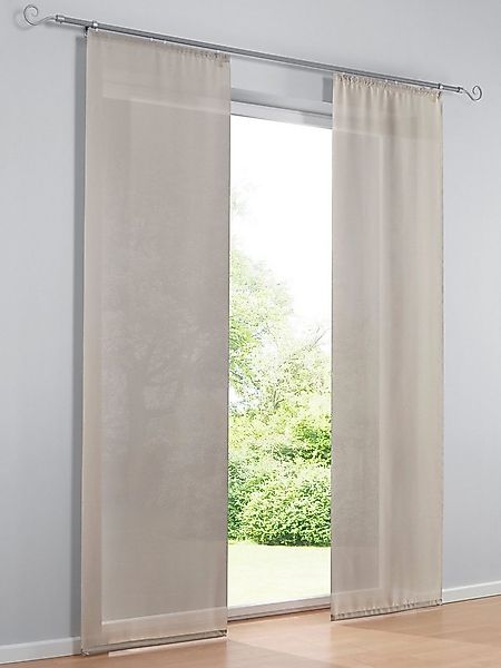 heine Gardine Schiebevorhang . (1 St), Klettschiene, halbtransparent, Schie günstig online kaufen