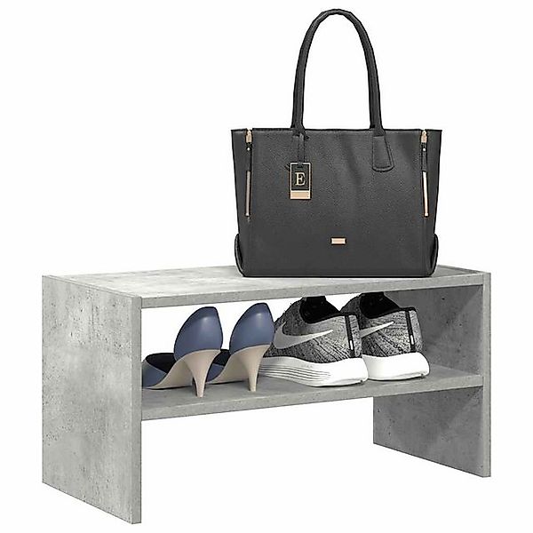 vidaXL Schuhschrank Schuhregal Stapelbar Betongrau 60x30x30,5 cm günstig online kaufen