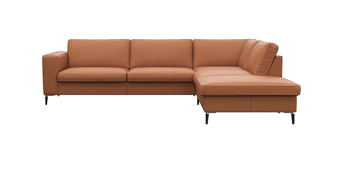 FLEXLUX Ecksofa »Fiore, super Sitzkomfort durch Kaltschaum im Sitz, L-Form« günstig online kaufen