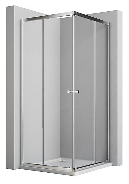 Boromal Eckdusche Duschkabine 75x90 90x75 Schiebetür günstig online kaufen