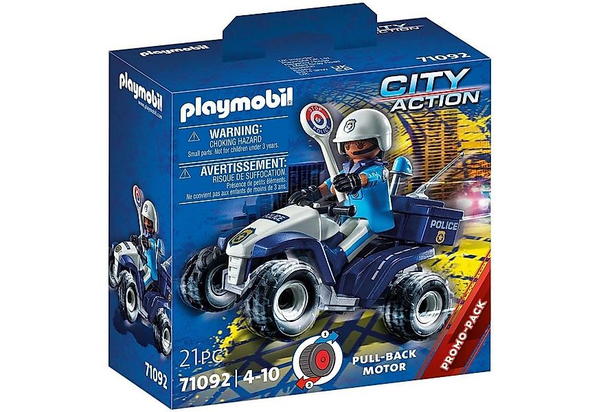 Playmobil® 71092 Polizei-Speed Quad Konstruktions-Spielset günstig online kaufen