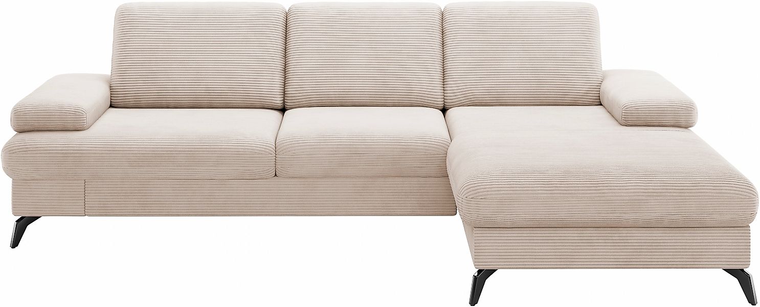 sit&more Ecksofa »Morris Jubi L-Form«, inkl. Armteilfunktion und 1 Zierkiss günstig online kaufen