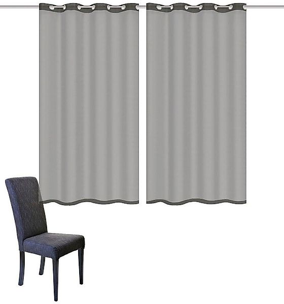 Home Basics Vorhang DOLLY, Ösen (2 günstig online kaufen