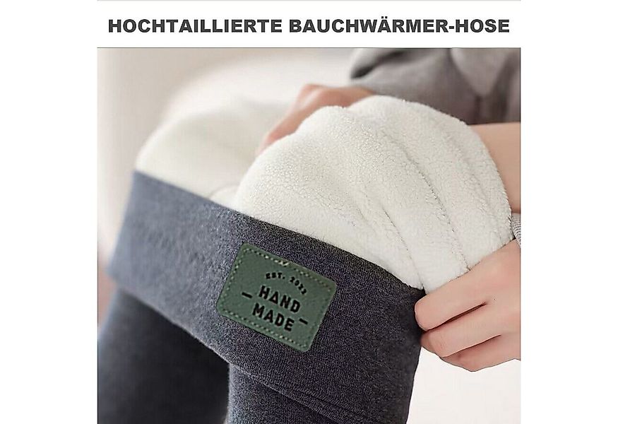 Refttenw Thermoleggings Verlängert Leggins Gefütterte Highwaist Damen Stret günstig online kaufen