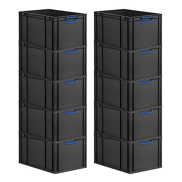 PROREGAL SparSet 10x Eurobox Nextgen Color HxBxT 32x40x60cm 65 Liter Griffe günstig online kaufen