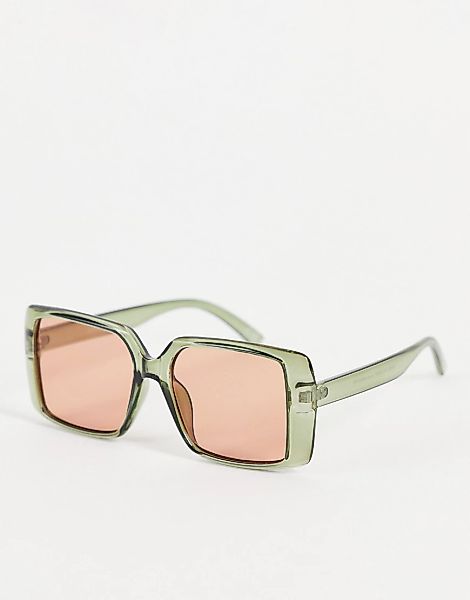 ASOS DESIGN – Sonnenbrille im Stil der 70er-Jahre mit recyceltem Rahmen in günstig online kaufen
