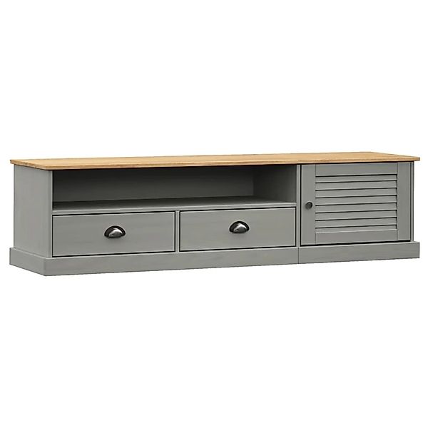 VidaXL TV-Schrank VIGO Grau 156x40x40 cm Massivholz Kiefür günstig online kaufen