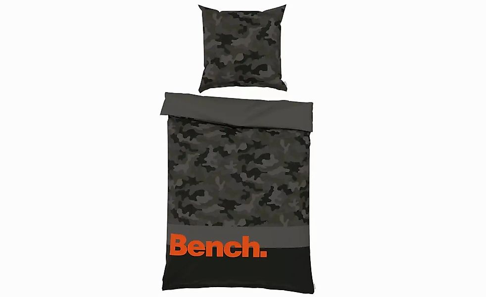 Bench. Wendebettwäsche Bench, Renforcé, mit Schriftzug günstig online kaufen