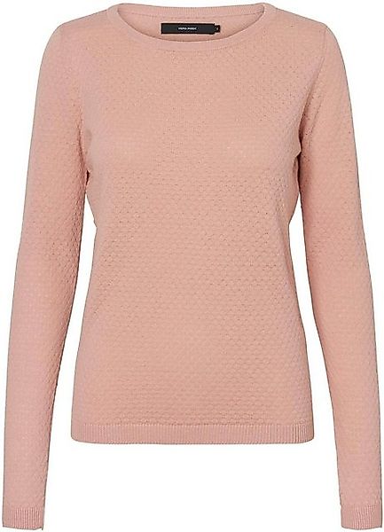 Vero Moda Rundhalspullover VMCARE STRUCTURE LS O-NECK BLOUSE aus Bio-Baumwo günstig online kaufen