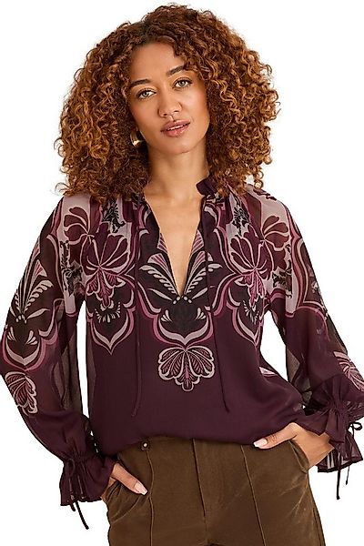 Love & Roses Langarmbluse Love & Roses Bluse mit Kerbausschnitt, Regular (1 günstig online kaufen