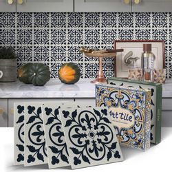 Coonoor Fliesenaufkleber Küchenfliesenaufkleber, wasserdichte Fliesenaufkle günstig online kaufen