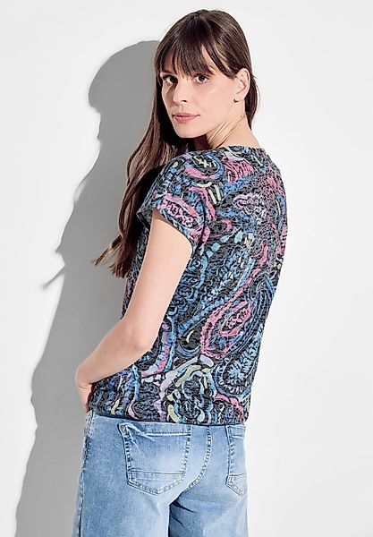 Cecil T-Shirt, mit Burnout-Optik günstig online kaufen