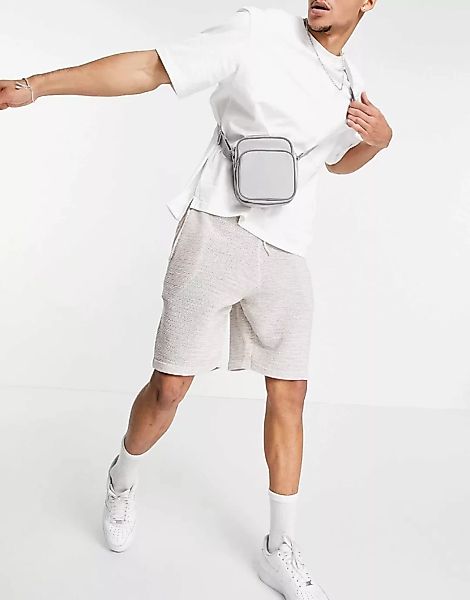 ASOS DESIGN – Strick-Shorts aus Space-Dye-Garn-Mehrfarbig günstig online kaufen