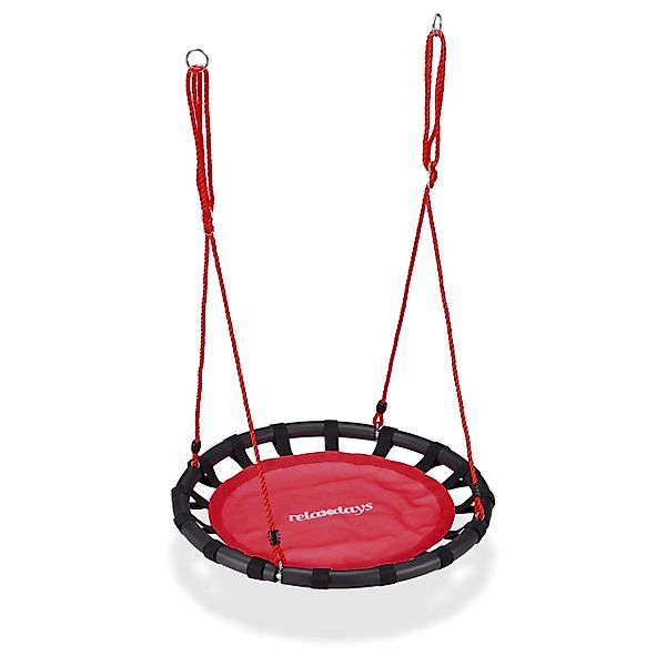 relaxdays Nestschaukel 80cm, Rot günstig online kaufen