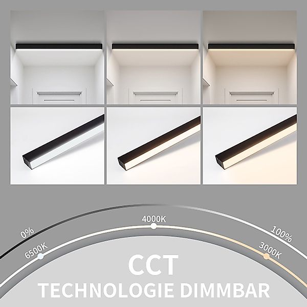 ZMH Deckenleuchten Whonzimmer Modern Dimmbar Bürolampe günstig online kaufen