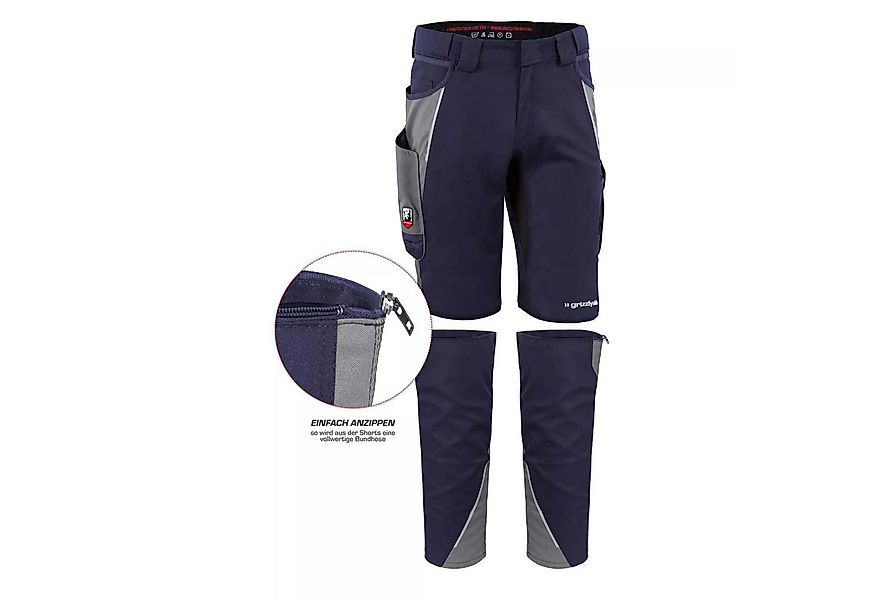 Qualitex Workwear Arbeitsshorts ZIP-ON-BUNDLE IRON Shorts + Beinlinge aus L günstig online kaufen