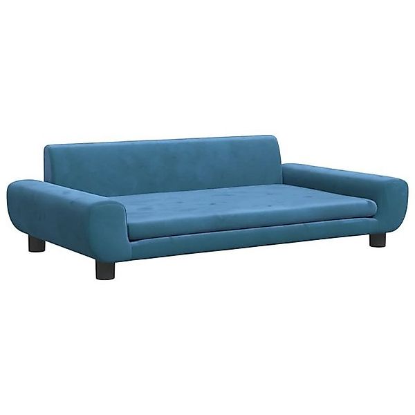 vidaXL Kindersofa Kindersofa Blau 100x54x33 cm Samt Kindercouch Kindermöbel günstig online kaufen