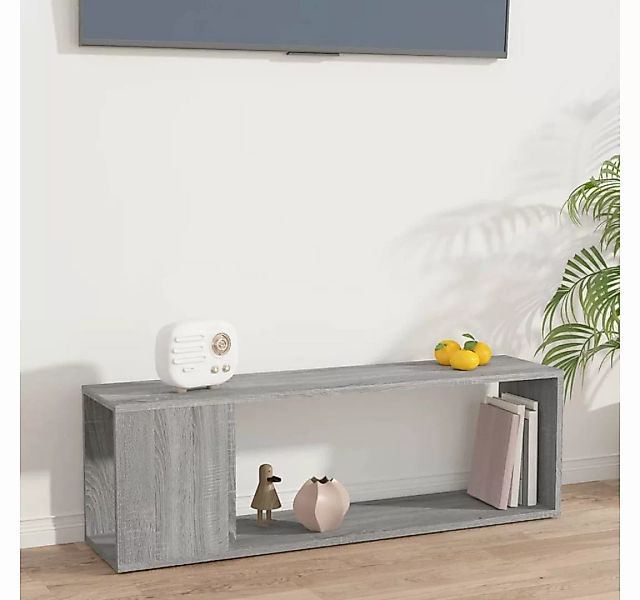 furnicato TV-Schrank Grau Sonoma 100x24x32 cm Holzwerkstoff günstig online kaufen