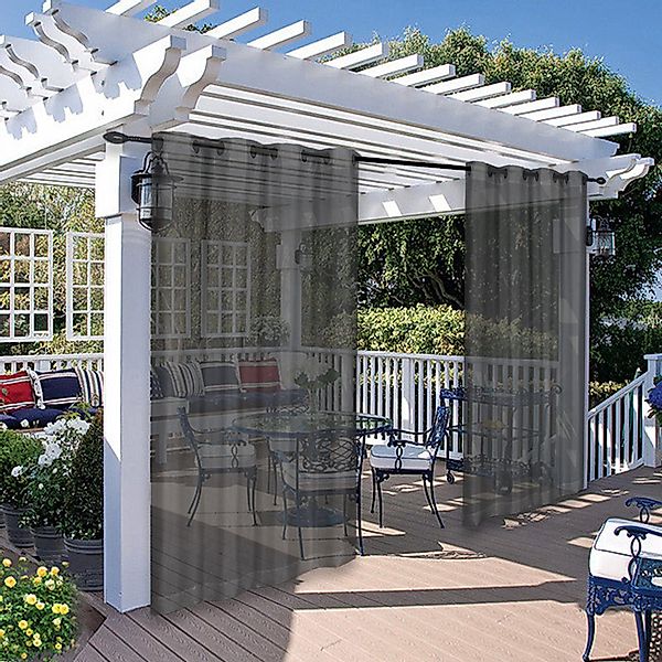 Jibenhome Outdoorvorhang Transparent Outdoor Vorhang mit günstig online kaufen