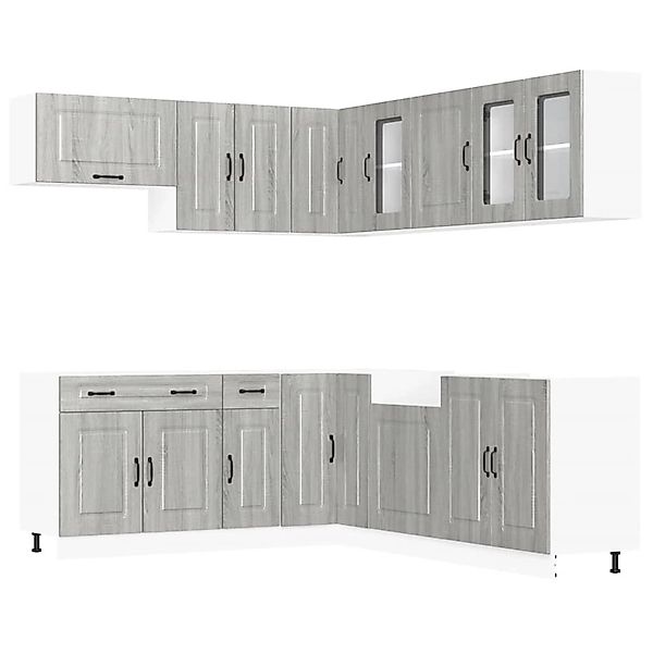 vidaXL 11-Tlg Küchenschrank-Set Kalmar Grau Sonoma Holzwerkstoff 3314917 günstig online kaufen