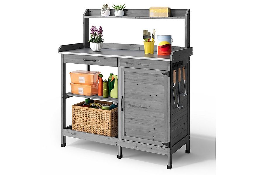 Bealife Pflanztisch,Gärtnertisch,Pflanzenarbeitsplatz,Pflanzenregal, mit Sc günstig online kaufen