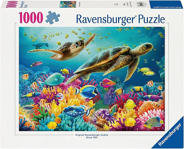 Ravensburger Puzzle Blaue Unterwasserwelt, 1000 Puzzleteile, günstig online kaufen