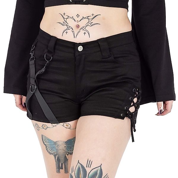 Chemical Black Shorts Kindra Gothic Goth günstig online kaufen