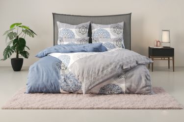 my home Bettwäsche "Tesso in Gr. 135x200, 155x220 oder 200x200 cm" 2 Stk. t günstig online kaufen